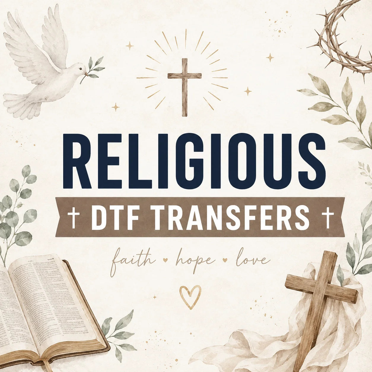 Religious DTF Transfers Ready To Press