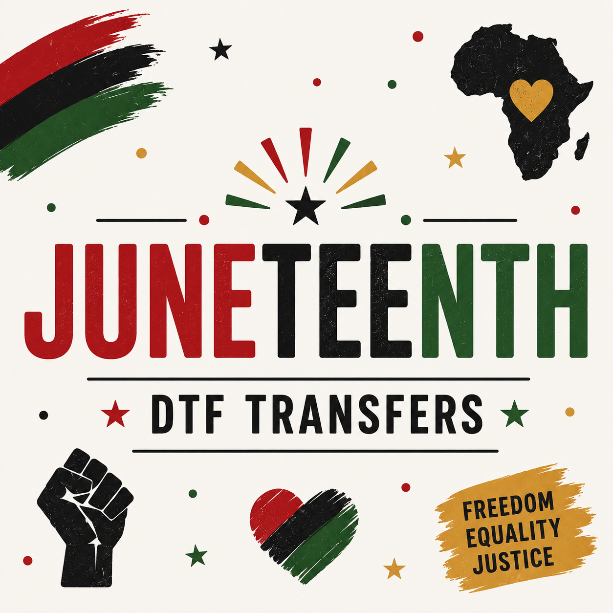 Juneteenth DTF Ready to Press Designs