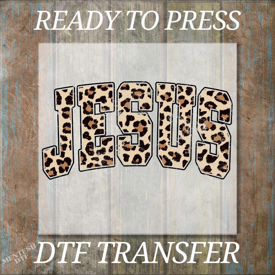 Making Lemonade DTF Transfer, Ready to Press Christian Leopard Design