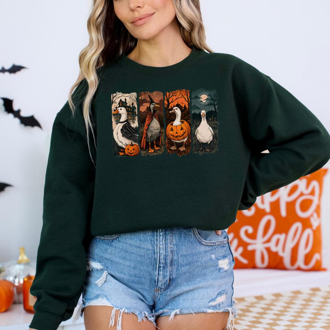 Witch Goose Halloween DTF Transfer