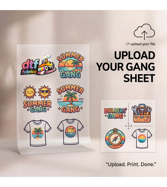 Upload DTF Gang Sheets
