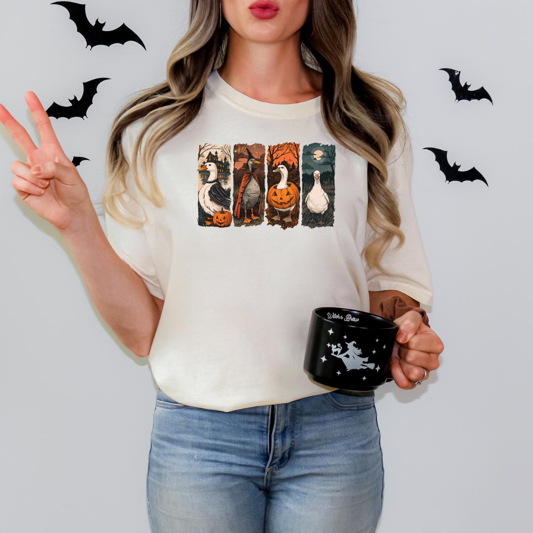 Witch Goose Halloween DTF Transfer