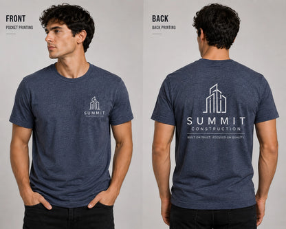 Custom Bella Canvas Front + Back Printing T-Shirt